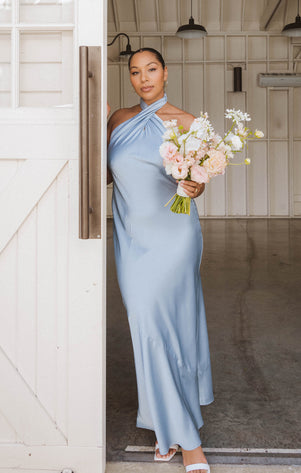 bridesmaid dress light blue